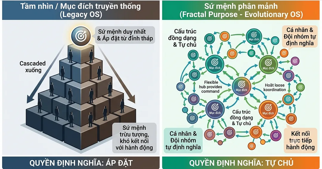 cách tiếp cận của hai Hệ điều hành
